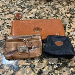Dooney Burke change purses and money wallet.
